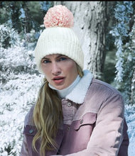 Load image into Gallery viewer, Beechfield Shimmer Pom Pom Beanie