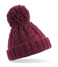 Load image into Gallery viewer, Beechfield Infant Cable Knit Melange Beanie