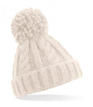 Load image into Gallery viewer, Beechfield Junior Cable Knit Melange Beanie