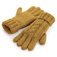 Charger l&#39;image dans la galerie, Beechfield Cable Knit Melange Gloves