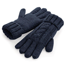 Load image into Gallery viewer, Beechfield Cable Knit Melange Gloves
