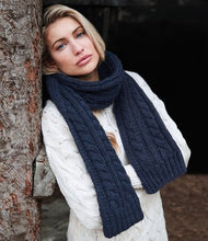 Load image into Gallery viewer, Beechfield Cable Knit Melange Scarf
