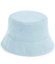 Laden Sie das Bild in den Galerie-Viewer, Beechfield Kids Organic Cotton Powder Blue Bucket Hat