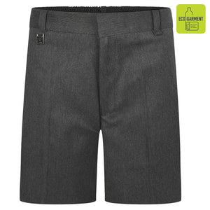 Boys Grey Sturdy Fit Shorts (Plus Size)