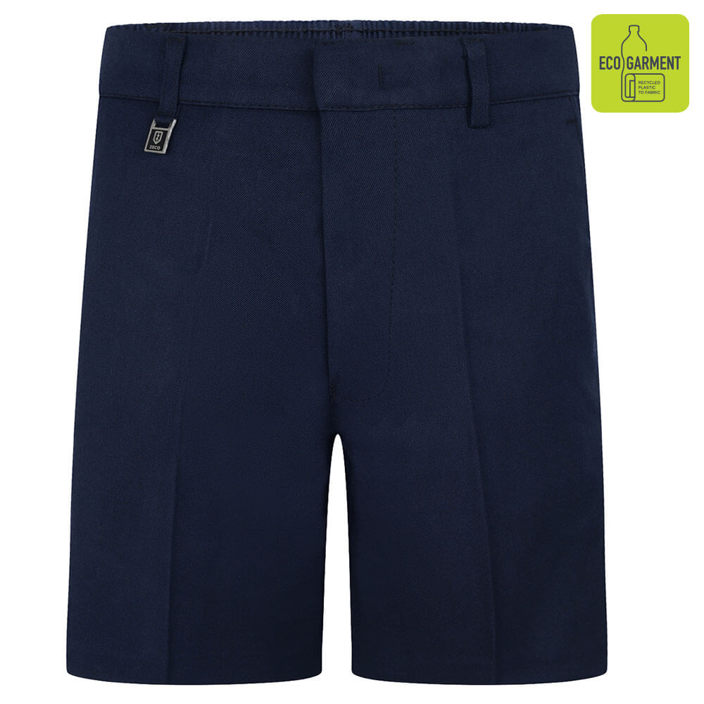 Boys Navy Sturdy Fit Shorts (Plus Size)