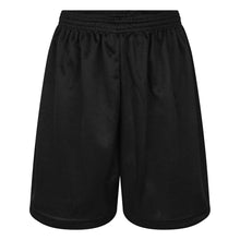 Load image into Gallery viewer, Black Mesh Honeycomb P.E. Shorts