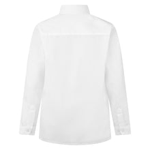 Charger l&#39;image dans la galerie, Boys White Easy Care Long Sleeve Shirt (Twin Pack)