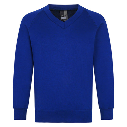Royal Blue V-Neck Sweatshirt