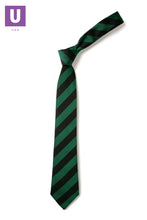 Load image into Gallery viewer, Black &amp; Emerald Broad Stripe Tie