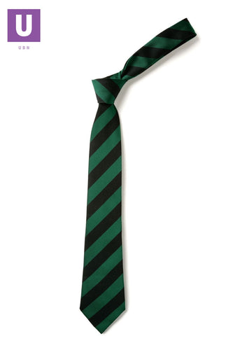 Black & Emerald Broad Stripe Tie