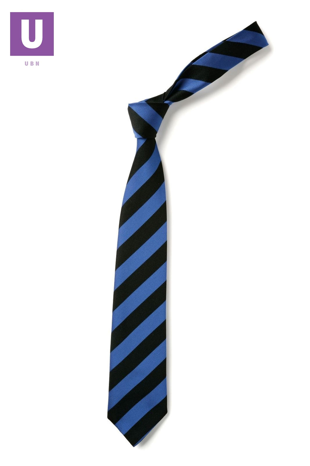 Black & Royal Broad Stripe Tie