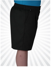 Laden Sie das Bild in den Galerie-Viewer, Boys Black Sturdy Fit Shorts (Plus Size)