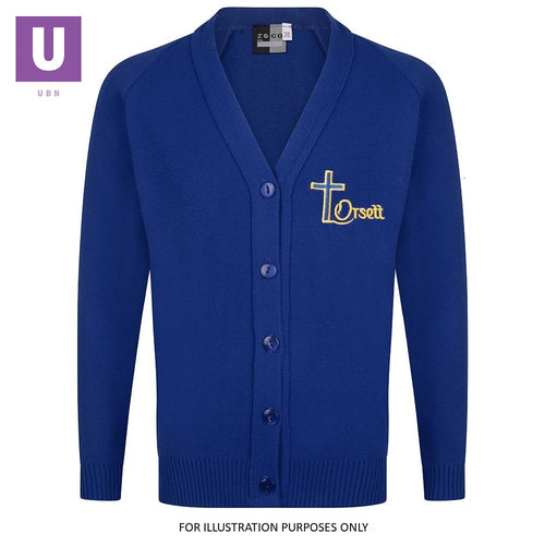 Orsett Primary Knitted Cardigan with logo *Clearance*