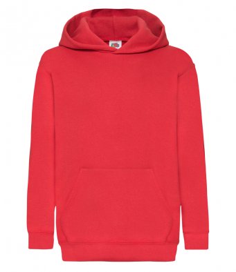 Red Classic Hooded Sweatshirt