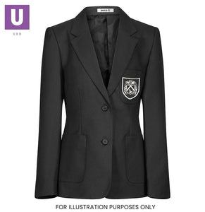 Gable Hall Girls Fitted Eco School Blazer with logo