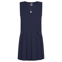 Load image into Gallery viewer, Navy Zip Front Pinafore