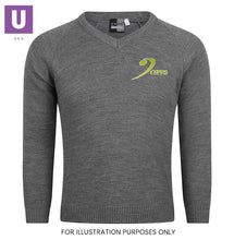 Load image into Gallery viewer, Gateway Primary Knitted V-Neck Jumper with logo