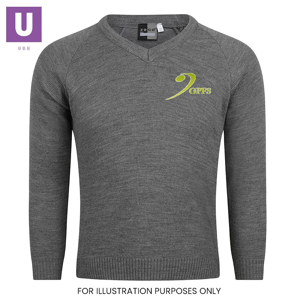 Gateway Primary Knitted V-Neck Jumper with logo