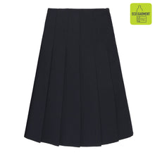 Load image into Gallery viewer, Navy Stitch Down Pleat Skirt
