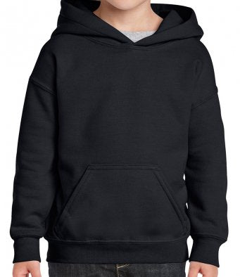 Black Gildan Kids Heavy Blend™ Hoodie Sweatshirt