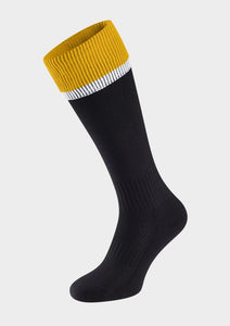 Black/Amber Pro-Weight Sports Socks