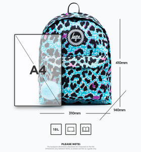 HYPE Blue Ice Leopard Backpack