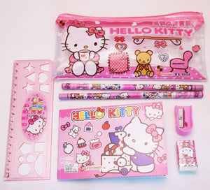 Hello Kitty Pencil Case Stationery Set