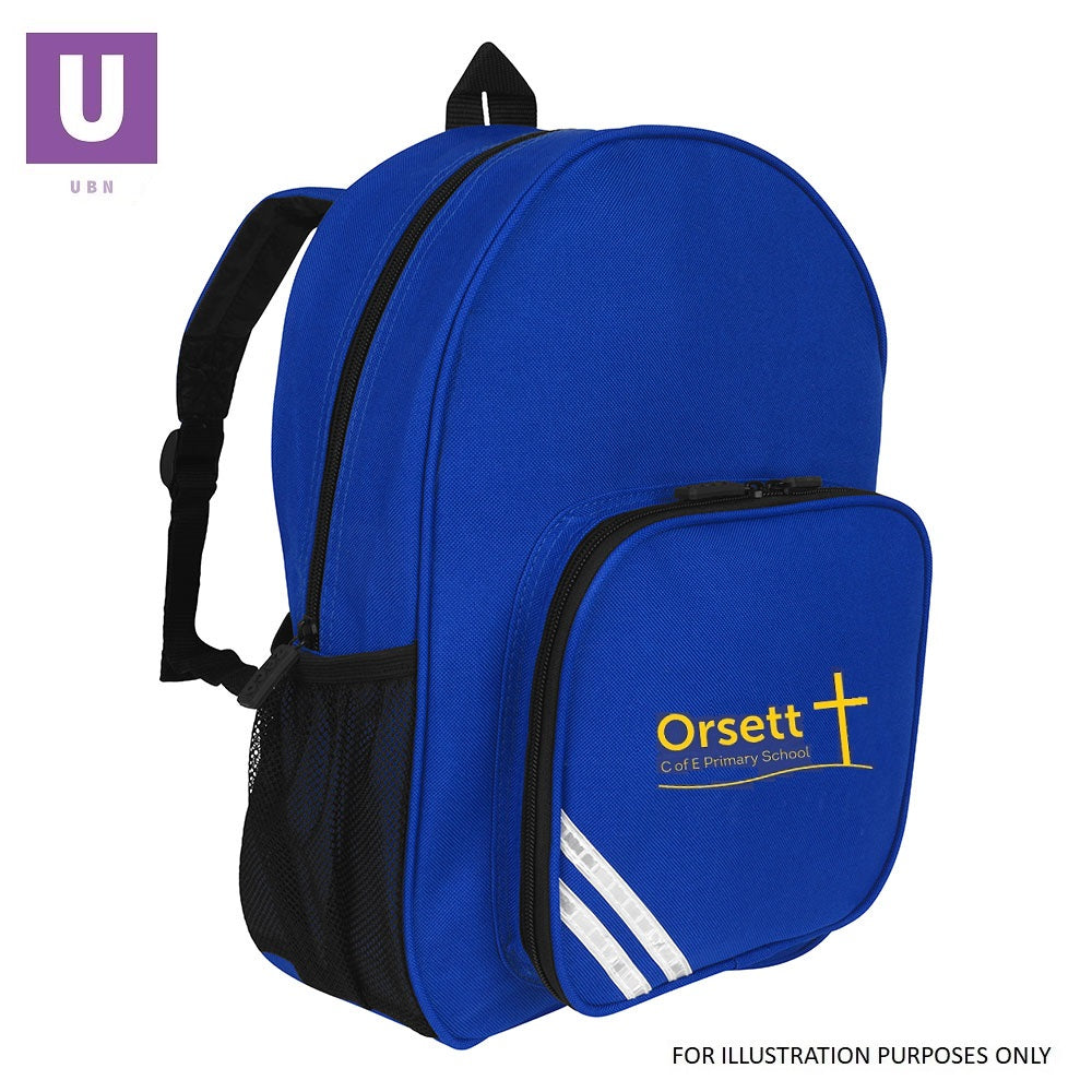 Orsett Primary Infant Backpack with New logo