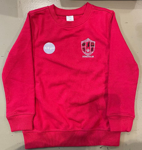 Deneholm Primary School Crew Neck Sweatshirt with Logo *CLEARANCE*