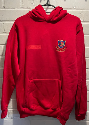 Pre-Loved Grays Convent High School Red Hooded Sweatshirt