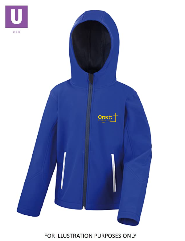 Orsett Primary Orsett Primary Performance Hooded Jacket with logo – Uniforms By Niki
