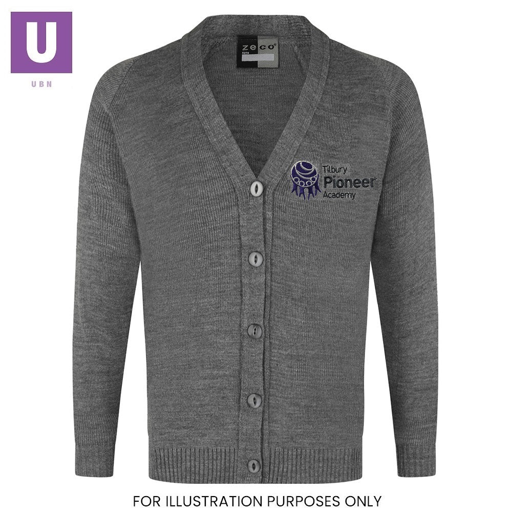 Tilbury Pioneer Knitted Cardigan with logo