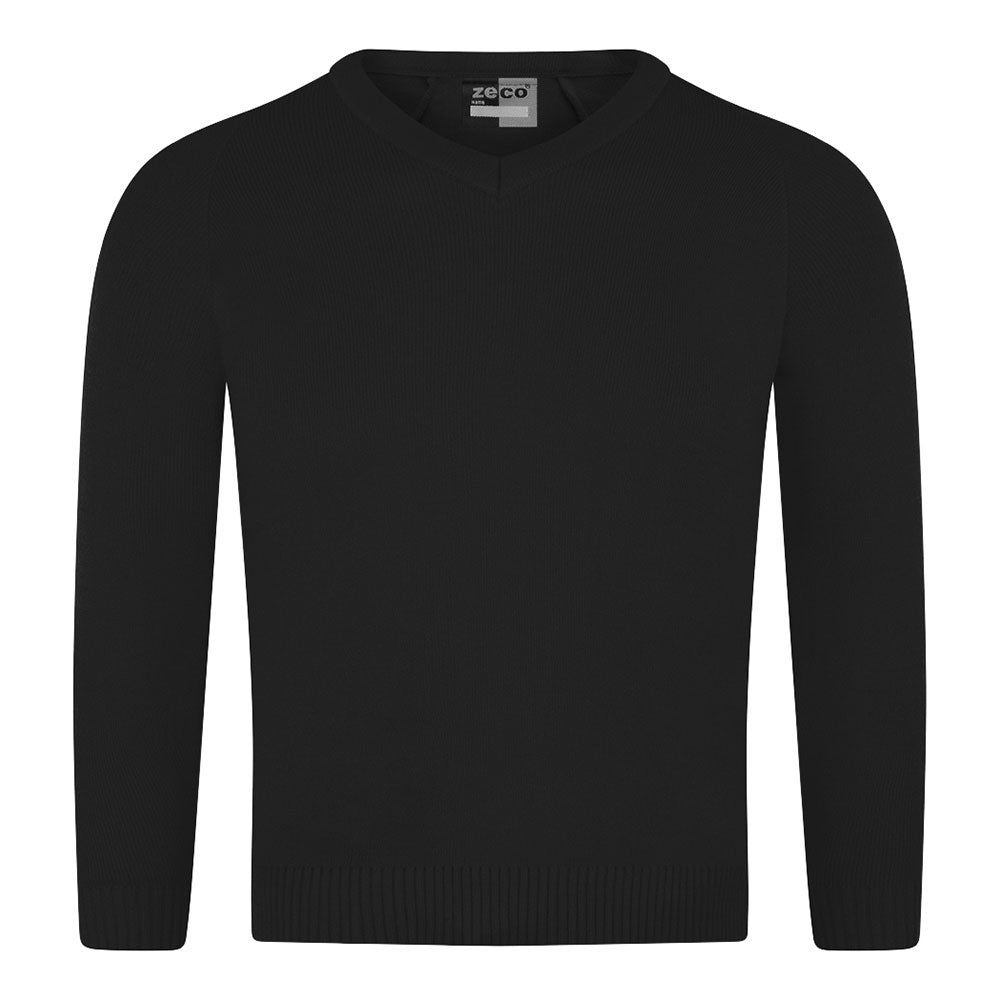 boys v neck black jumper