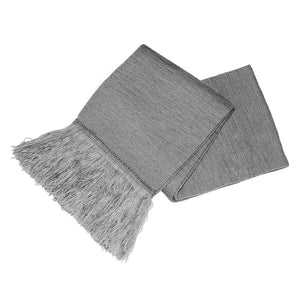 Grey Unisex Knitted Scarf