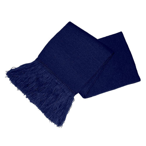 Navy Blue Unisex Knitted Scarf