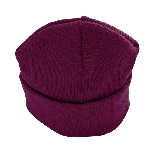 Burgundy Unisex Children's Knitted Ski Hat