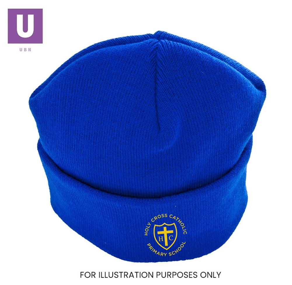 Holy Cross Primary Knitted Ski Hat with logo