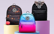 Load image into Gallery viewer, HYPE Lilac Holo Drips Backpack