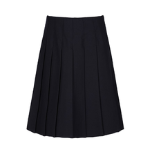 Load image into Gallery viewer, Navy Trutex Stitch Down Pleat Skirt