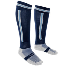 Load image into Gallery viewer, Navy/Sky Performance Coolmax Socks