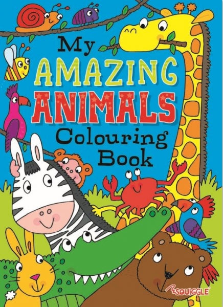 Squiggle My Amazing Animals Colouring Book