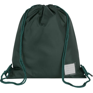 Bottle Green School Premium Plain P.E. Bag