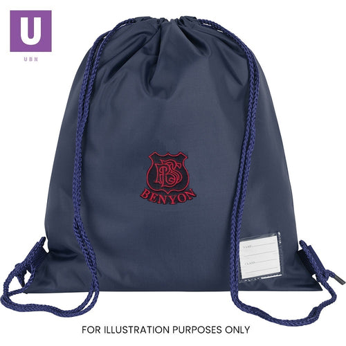 Benyon Primary Premium P.E. Bag with logo