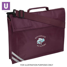 Load image into Gallery viewer, Woodside Academy Premium Book Bag with logo