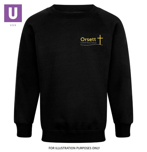 Orsett Primary P.E. Crew Neck Sweatshirt with logo