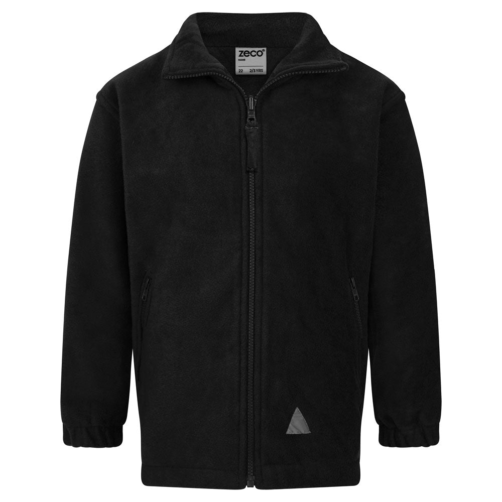 Black Polar Fleece Jacket