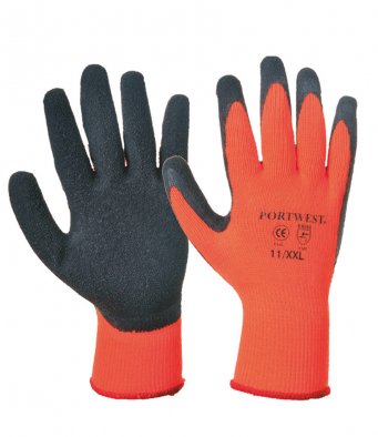 Orange Portwest Thermal Grip Gloves