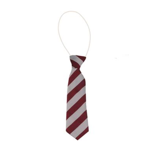 Red & White Broad Stripe Tie