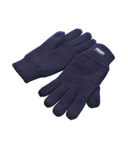 Load image into Gallery viewer, Kids Navy Lined Thinsulate™ Gloves