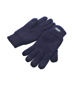 Kids Navy Lined Thinsulate™ Gloves